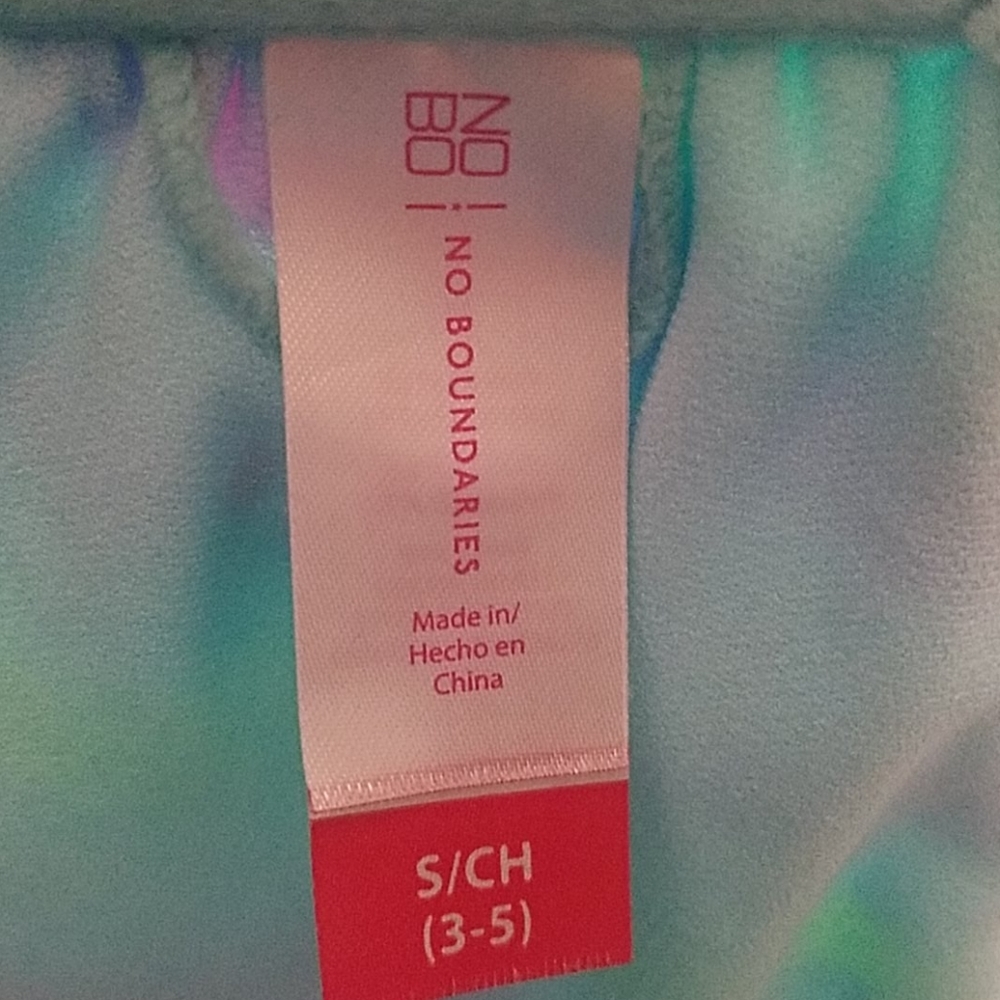 No Boundaries, 0114, Multi colored swim top, S 3-4 - Picture 6 of 6